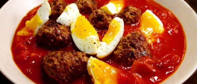 Tomatsuppe med kjøttboller dd