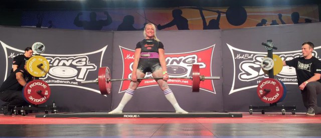 Marte Elverum løftet 230 kg i markløft!